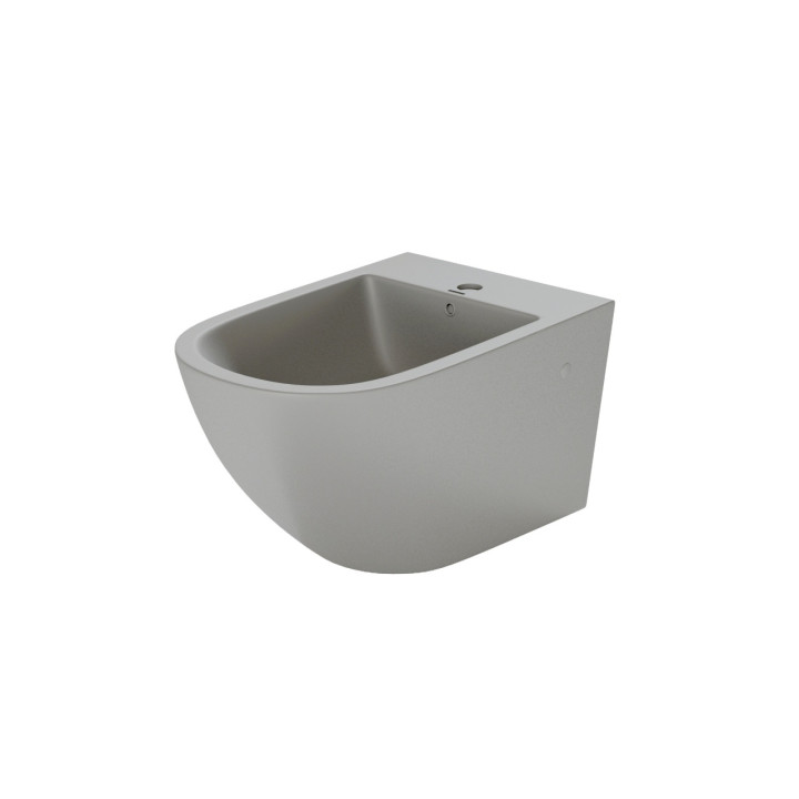 Bidet hängend Massi Decos, 55x36cm, otwór pod baterię, schwarz matt