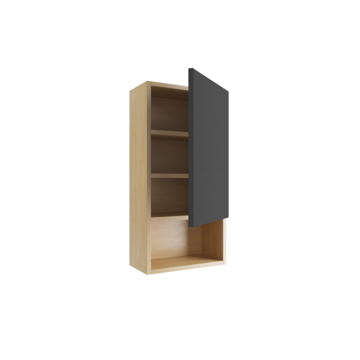 Hängeschrank Excellent Tuto, rechts, 80x40cm, Eiche/weiß