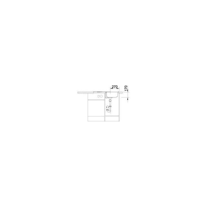 Zlewozmywak do zabudowy 78x50 cm Blanco BLANCOTIPO 45 S Compact- sanitbuy.pl