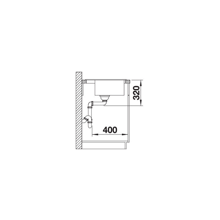 Zlewozmywak do zabudowy 46,5x51 cm Blanco BLANCODALAGO 45- sanitbuy.pl