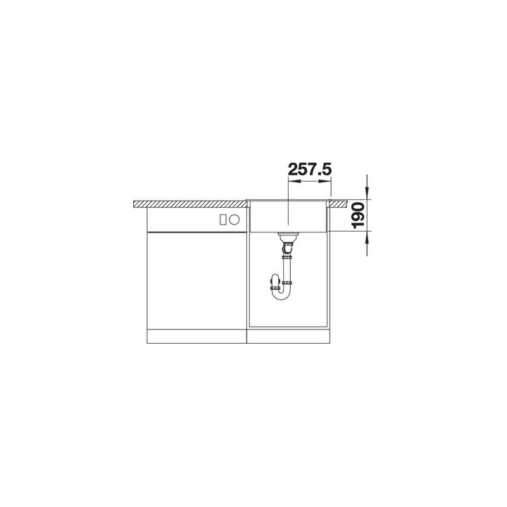 Zlewozmywak do zabudowy 51,5x51 cm Blanco BLANCODALAGO 5- sanitbuy.pl