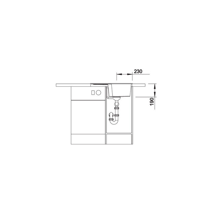 Zlewozmywak do zabudowy 61,5x50 cm Blanco BLANCOZIA 40 S- sanitbuy.pl