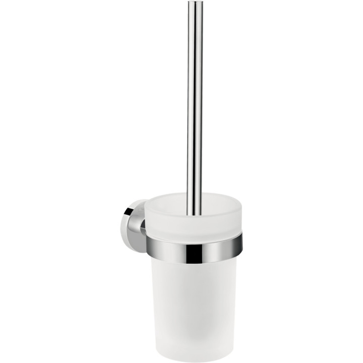 Bürste do WC Hansgrohe Logis Universal, zur Wandmontage, z pojemnikiem, Chrom