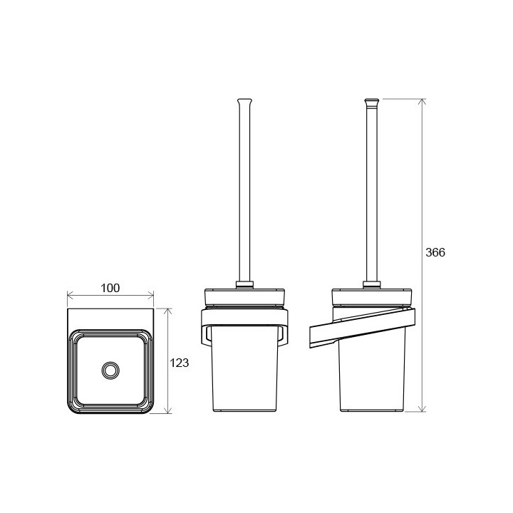 Halter für Toilettenpapier Ravak 10°, Chrom