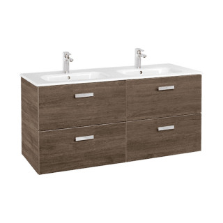 Set łazienkowy Roca Unik Victoria Basic, 100x46cm, 2 szuflady, Birke
