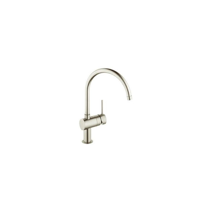 Bateria kuchenna Grohe Minta z obrotową wylewką z perlatorem Supersteel- sanitbuy.pl