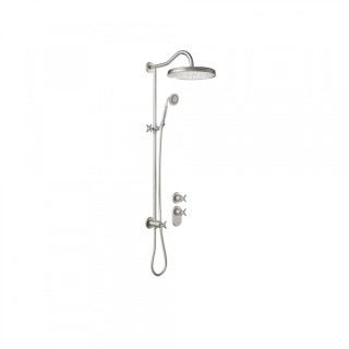 Dusch-set Tres Clasic, Unterputz, Armatur thermostatisch, Stahl