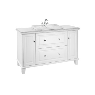 Set łazienkowy Roca Unik Carmen, 80x50cm, Schrank z umywalką, 2 szuflady, weiß satynowy