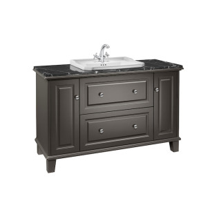 Set łazienkowy Roca Unik Carmen, 80x50cm, Schrank z umywalką, 2 szuflady, weiß satynowy