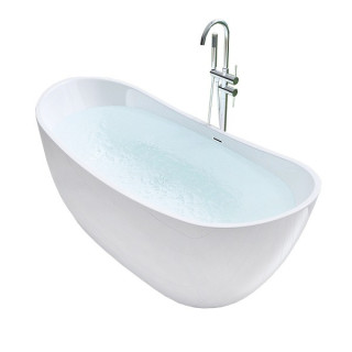 Badewanne freistehend Rea Ferrano, 170x80cm, Acryl-, weiß