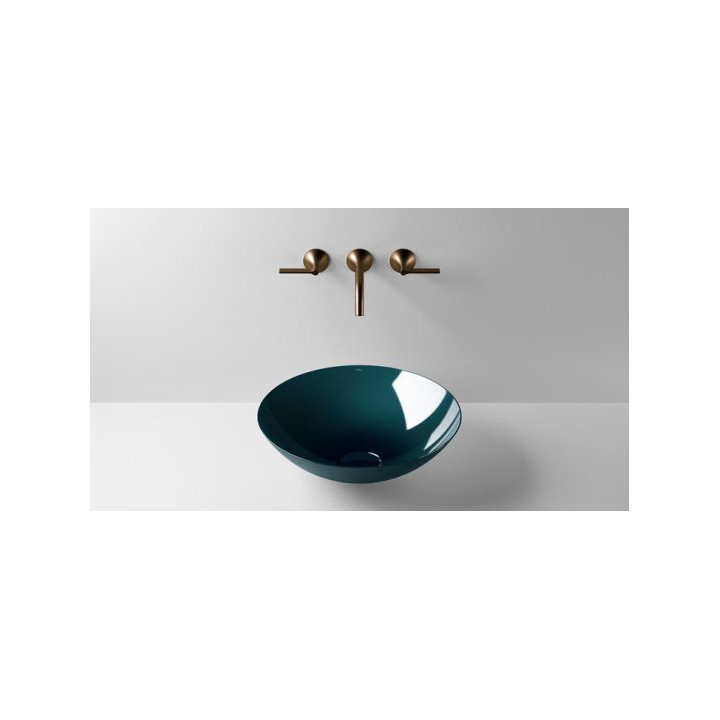 Waschtisch, misa zum Aufsetzen Alape Aqua, rund, 360mm, ohne Überlauf, SB.Aqua360, deep green