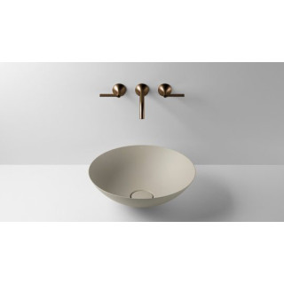 Waschtisch, misa zum Aufsetzen Alape Terra, rund, 360mm, ohne Überlauf, SB.Terra360, oyster matt