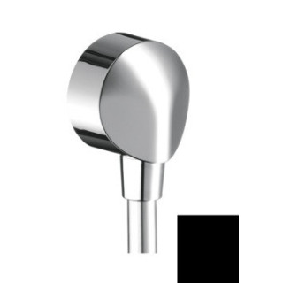 Schlauchanschluss Hansgrohe FixFit E, bez zaworu zwrotnego, schwarz matt