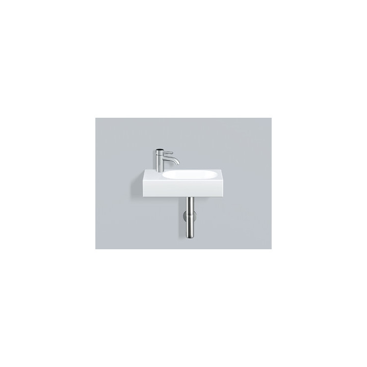 Wandwaschtisch Alape Fusion.S XXS-Series, rechteckig, 450x236mm, ohne Überlauf, Hahnloch rechts, WT.XXS450H.L, weiß
