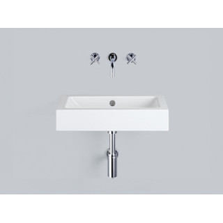 Wandwaschtisch Alape Stream SR-Series, rechteckig, 1000x472mm, z Überlauf, Hahnloch, łatwa w pielęgnacji, WT.SR1000H, weiß