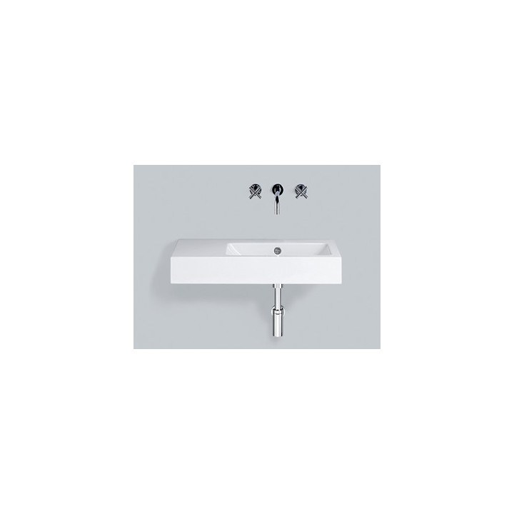 Wandwaschtisch Alape PR-Series, rechteckig, 800x405mm, z Überlauf, blat rechts, łatwa w pielęgnacji, WT.PR800.L, weiß