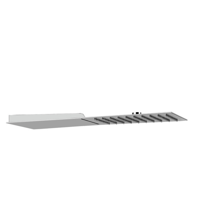Kopfbrause Gessi Quadro 200, montaż do ściany, 3mm grubości, mirror steel