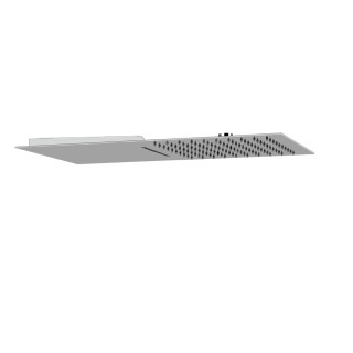 Kopfbrause Gessi Quadro 300, montaż do ściany, 3mm grubości, mirror steel