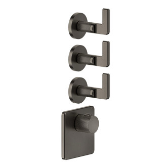 Armatur Brause- Gessi Inciso Wellness, Unterputz thermostatisch, mit 3 Anschlüssen, 2 wyjścia wody, Chrom
