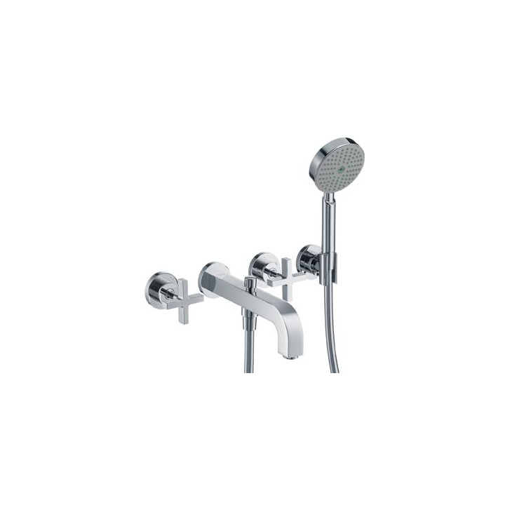 Bateria Axor Citterio wannowa 3-otworowa podtynkowa, element zewnętrzny- sanitbuy.pl