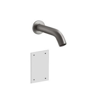 Elektronisch Waschtischarmatur Gessi Flessa, zur Wandmontage, Auslauf 146mm, gebürsteter Stahl
