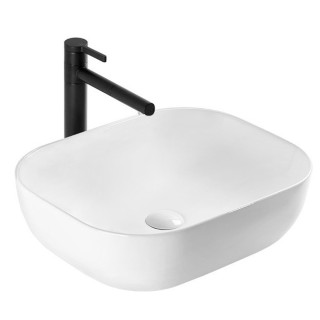 Aufsatzwaschtisch Rea Mona Slim, 505x400mm, ohne Überlauf, weiß