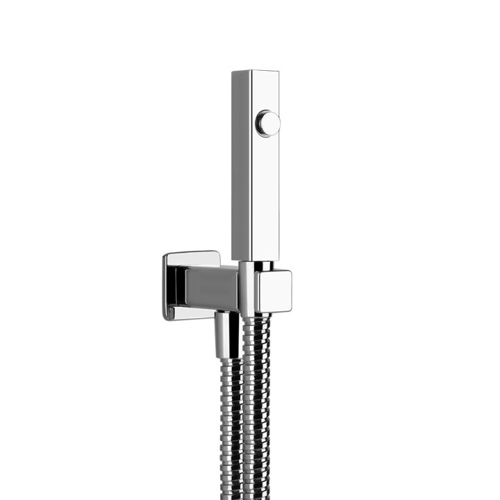 Wannenarmatur freistehend Gessi Rettengolo, 2 wyjścia wody, Dusch-Set, Chrom