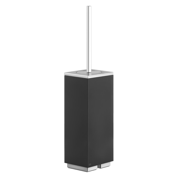 Bürste WC Gessi Rettangolo, zur Wandmontage, weiß, Finish Chrom