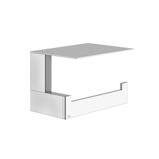 Bürste WC Gessi Rettangolo, stehend, schwarz, Finish Chrom