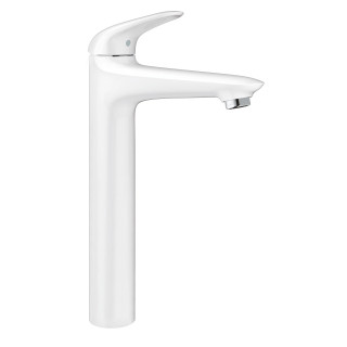 Waschtischarmatur Grohe Eurostyle, stehend, Höhe 334mm, moon white/Chrom