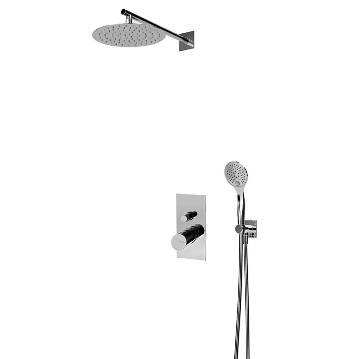 Waschtischarmatur Bruma Lusa, zur Wandmontage, mit 2-Anschlüssen, Auslauf 230mm, sunrise