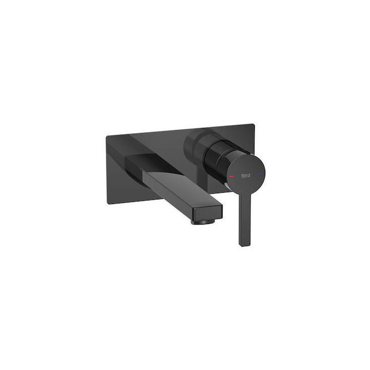 Waschtischarmatur Roca Naia Black Cold Start, stehend, Höhe 285mm, ohne Stöpsel, schwarz