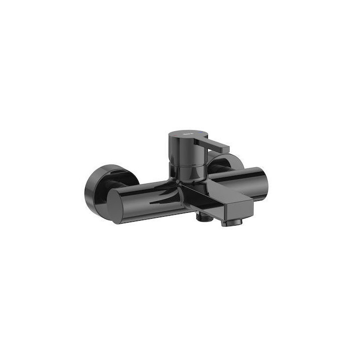 Bidetarmatur Roca Naia Black, stehend, Höhe 152mm, ohne Stöpsel, schwarz
