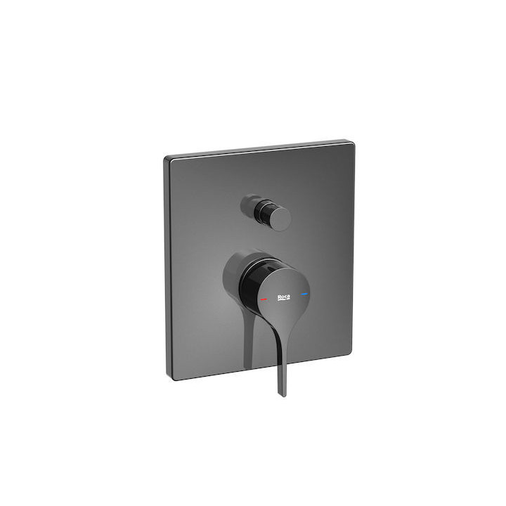 Thermostatisch Armatur für Wanne und Dusche Roca T-1000, Unterputz, 2 wyjścia wody, schwarz
