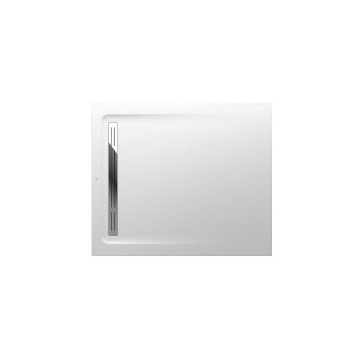 Duschwanne rechteckig Roca Aquos, 1000x800mm, ultracienki, Stonex, weiß