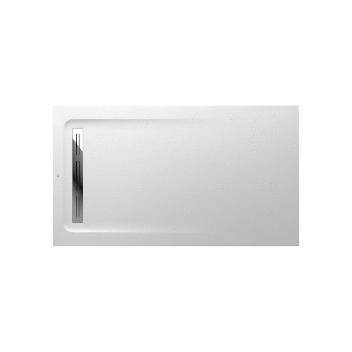 Duschwanne rechteckig Roca Aquos, 1200x800mm, ultracienki, Stonex, weiß