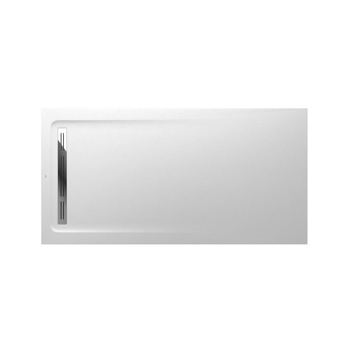 Duschwanne rechteckig Roca Aquos, 1800x800mm, ultracienki, Stonex, weiß
