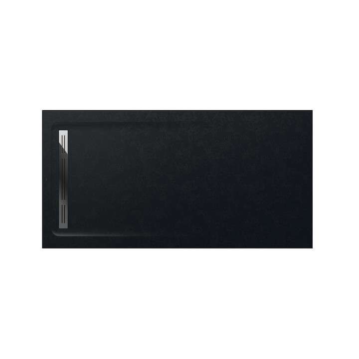 Duschwanne rechteckig Roca Aquos, 1800x800mm, ultracienki, Stonex, weiß