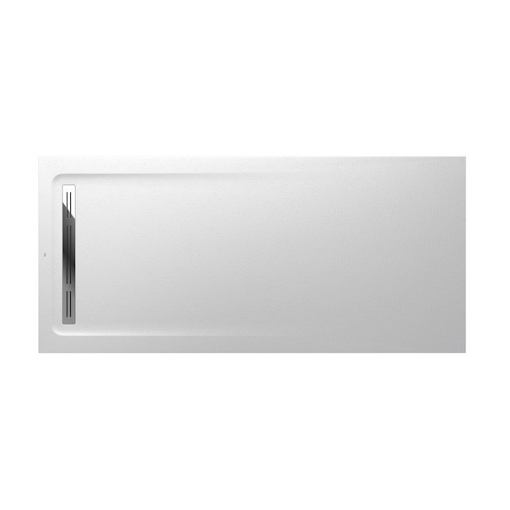 Duschwanne rechteckig Roca Aquos, 2000x800mm, ultracienki, Stonex, weiß