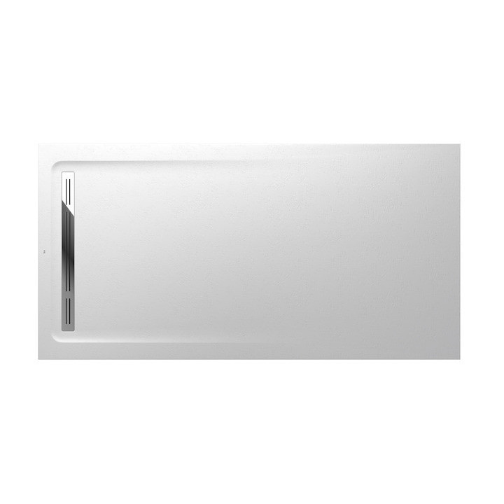 Duschwanne rechteckig Roca Aquos, 2000x900mm, ultracienki, Stonex, weiß