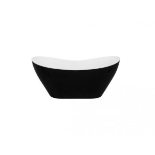 Badewanne freistehend Besco Viya B&W, 160x70cm, schwarz/weiß