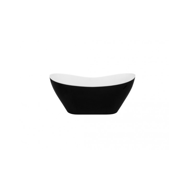 Badewanne freistehend Besco Viya B&W, 160x70cm, schwarz/weiß