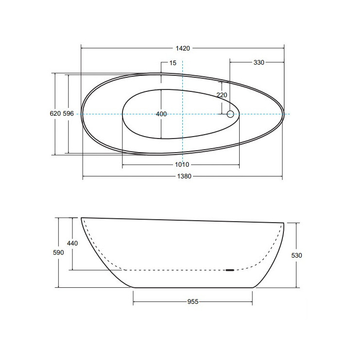 Asymmetrische badewanne Besco Intima Duo Slim, 180x125cm, rechte Version, Acryl-, weiß