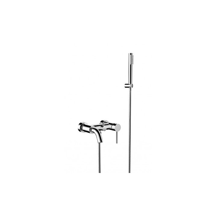 Wannenbatterie Besco Decco, Aufputz, Auslauf 182mm, Dusch-Set, Chrom