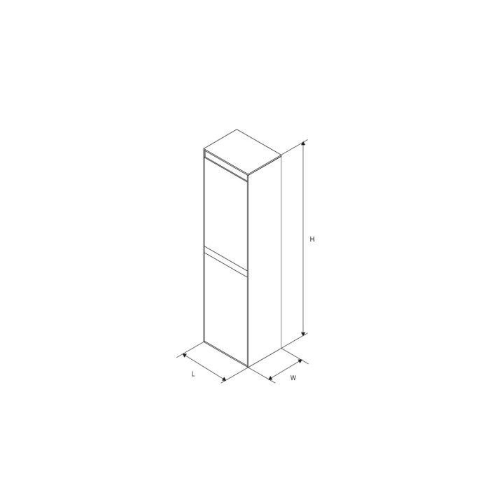 Schrank pod umywalkę nablatową Excellent Finli, 80x50cm, hängend, weiß/weiß