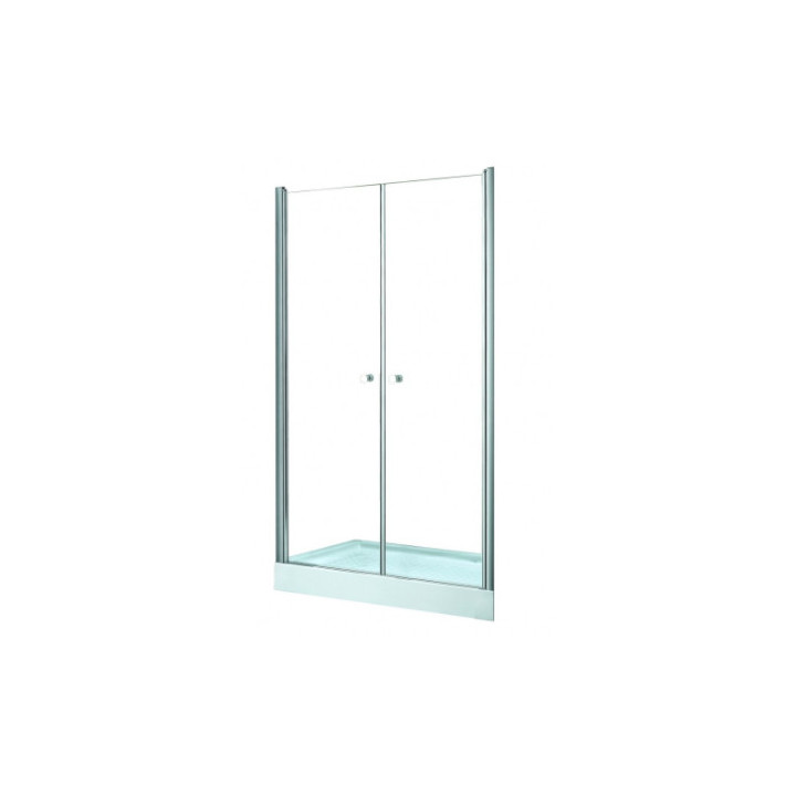 Tür Dusch- für die Nische Besco Sinco, 80x195cm, Pendel-, Glas transparent, profil Chrom