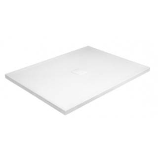 Duschwanne quadratisch Besco Acro Ultraslim, 90x90cm, konglomeratowy, weiß