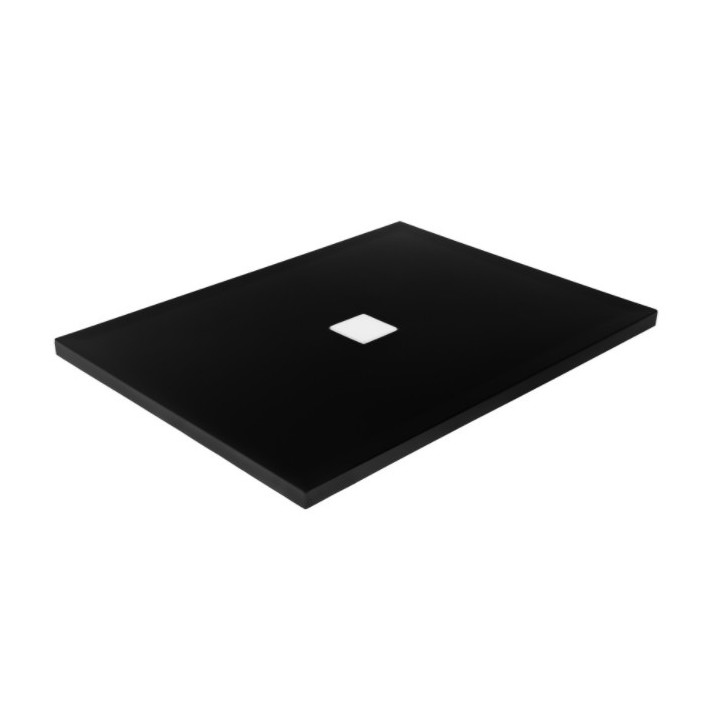 Duschwanne quadratisch Besco Acro Ultraslim, 90x90cm, konglomeratowy, weiß