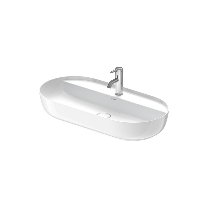 Aufsatzwaschtisch Duravit LUV, 80x40cm, ohne Überlauf, Hahnloch, weiß