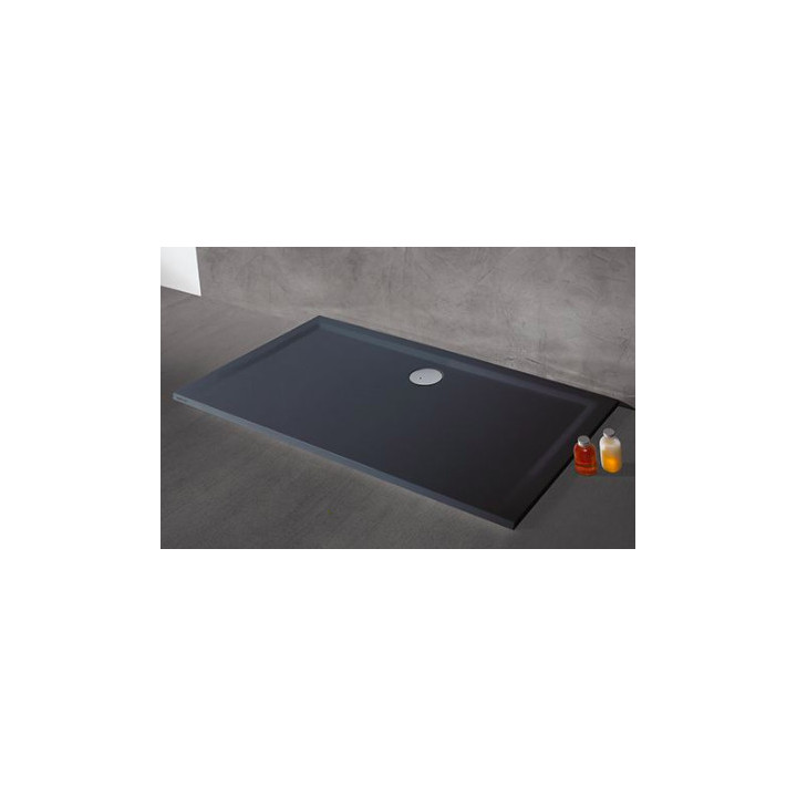 Duschwanne rechteckig Sanplast Space Mineral B-M/SPACE 70x130x1,5 sy, szary łupek